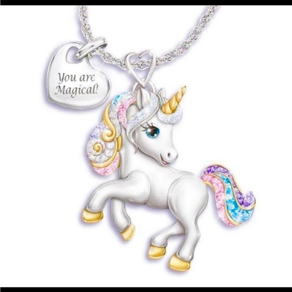 🦄 RHINESTONE UNICORN NECKLACE 🦄